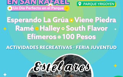 TODO SOBRE «PRIMAVERA EN EL PARQUE»: ARTISTAS SANRAFAELINOS, ESTELARES, OPERATIVO DE SEGURIDAD y FOOD TRUCKS