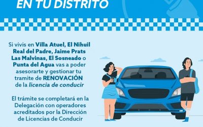 VECINOS DE DISTRITOS ALEJADOS DEL CENTRO PODRÁN RENOVAR LA LICENCIA DE CONDUCIR EN SU DELEGACIÓN