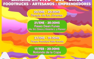 SE VIENE MODO VACACIONES: MÚSICA, CIRCO, FOODTRUCKS, ARTESANOS Y EMPRENDEDORES