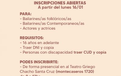 VENDIMIA 2024: SE ABRIÓ LA INSCRIPCIÓN DE BAILARINES Y ACTORES