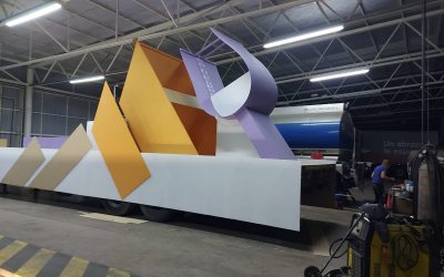 ASÍ AVANZA LA CONSTRUCCIÓN DEL CARRO QUE TRANSPORTARÁ A SOL Y SU CORTE EN VÍA BLANCA Y CARRUSEL