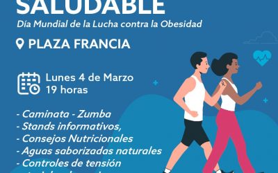 LUNES SALUDABLE PARA CONCIENTIZAR SOBRE LA OBESIDAD EN PLAZA FRANCIA