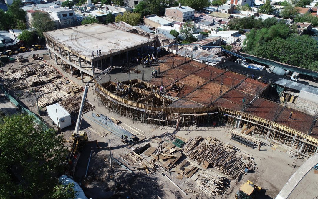 EX TERMINAL: MÁS DE 100 OBREROS TRABAJANDO Y UN AVANCE DE OBRA DEL 40%