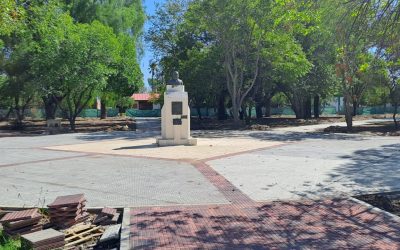 VILLA ATUEL: EL MUNICIPIO TRABAJA EN LA RENOVACIÓN DE LA PLAZA ARIZU Y EL PARQUE DE LOS NIÑOS