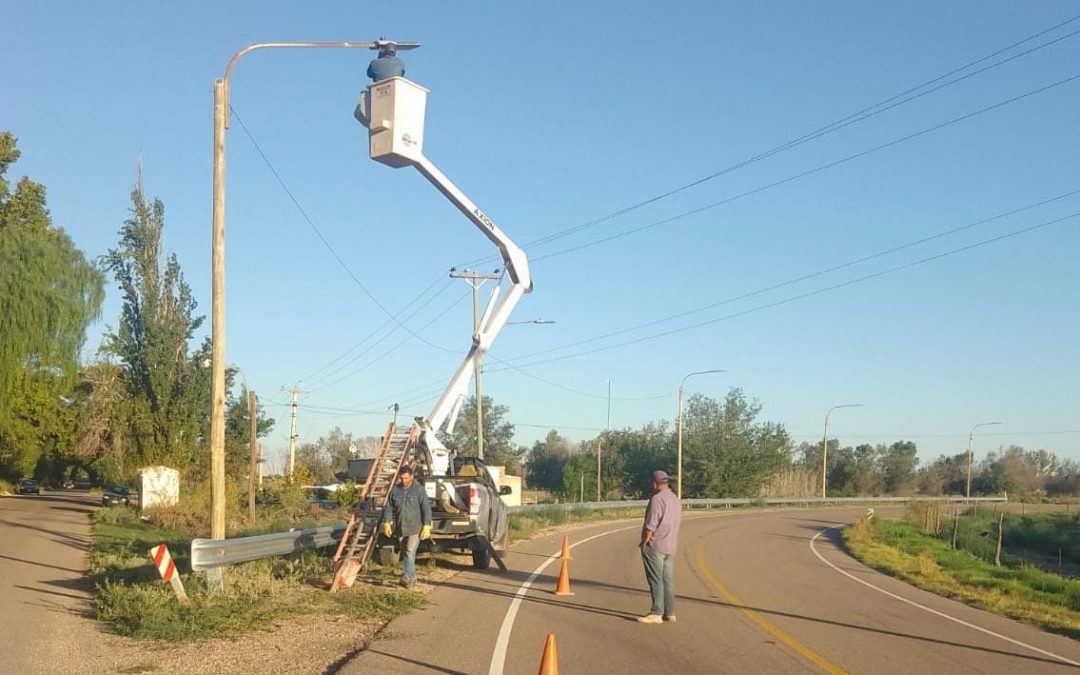 EL MUNICIPIO ILUMINÓ CON LED “LA VUELTA DE CALISE” EN LA LLAVE