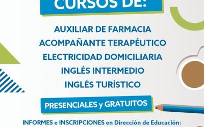 SE ABRIERON LAS INSCRIPCIONES PARA LOS CURSOS GRATUITOS DE EDUCACIÓN