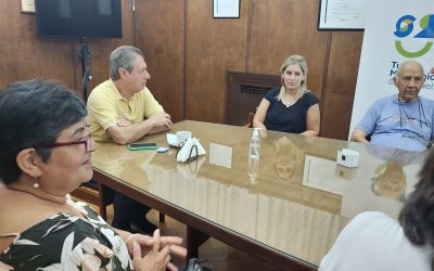 OMAR FÉLIX RECIBIÓ A AUTORIDADES DE APRID Y CONFIRMÓ LA DONACIÓN DEL TERRENO PARA QUE CONSTRUYAN SU EDIFICIO