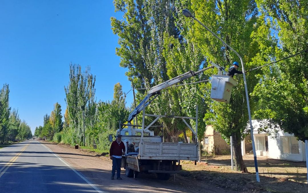 EL MUNICIPIO DE SAN RAFAEL SUMÓ NUEVAS LUCES LED EN LA ZONA DE LA PICHANA