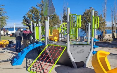 EL NIHUIL SE SIGUE TRANSFORMANDO: ÚLTIMOS DETALLES EN LA NUEVA PLAZA Y LUCES LED EN EL BULEVAR DE LA COSTANERA