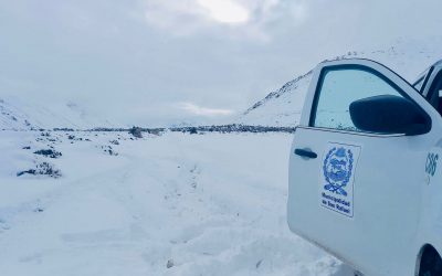 OPERATIVO NIEVE: ASÍ EL MUNICIPIO ATRAVIESA LA MONTAÑA PARA ASISTIR A PUESTEROS DE LA RUTA 220