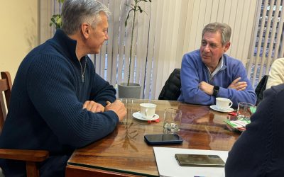 OMAR FÉLIX ESTUVO EN ALVEAR Y FUE CAUTO SOBRE LA CONTINUIDAD DE LA LUCHA ANTIGRANIZO EN EL SUR