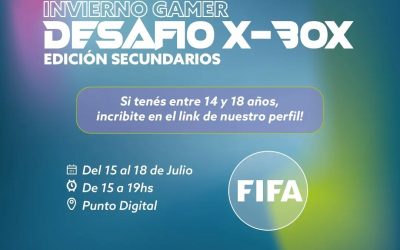 EL PUNTO DIGITAL SERÁ SEDE DE UN TORNEO DE FIFA EN X-BOX PARA CHICOS DE ESCUELAS SECUNDARIAS