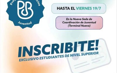 BENEFICIOS JUVENTUD: UNA SEMANA MÁS PARA QUE TE PUEDAS INSCRIBIR