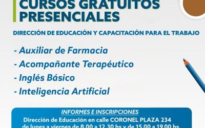 ESTÁN ABIERTAS LAS INSCRIPCIONES PARA LOS CURSOS GRATUITOS DE EDUCACIÓN