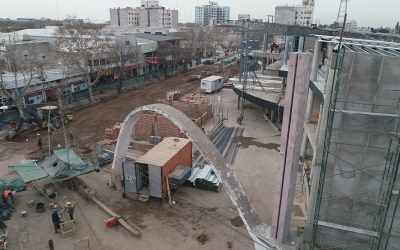 NOTABLES AVANCES EN LA TRANSFORMACIÓN DE LA EX TERMINAL: ASÍ SE VE LA OBRA DESDE EL AIRE