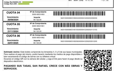 YA ESTÁN DISPONIBLES PARA DESCARGAR LOS BOLETOS DE LAS TASAS MUNICIPALES DEL SEGUNDO SEMESTRE