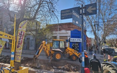 ATENCIÓN: TRÁNSITO INTERRUMPIDO POR OBRAS EN CALLE AVELLANEDA