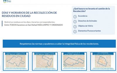 YA PODÉS CONSULTAR LOS DÍAS Y HORARIOS DE LA RECOLECCIÓN DE RESIDUOS EN TU BARRIO