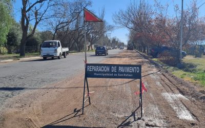 ATENCIÓN AUTOMOVILISTAS: TRABAJOS EN LAS BANQUINAS DE PEDRO VARGAS