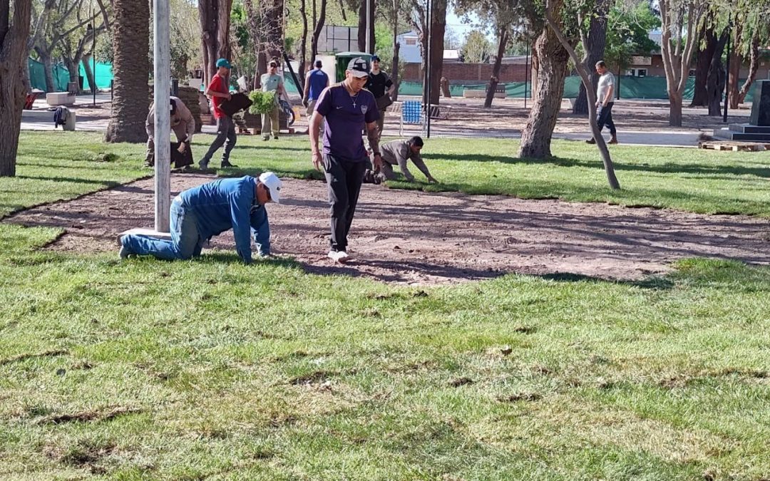 VILLA ATUEL: ENTRA EN SU FASE FINAL LA RENOVACIÓN DE LA PLAZA DE VILLA ATUEL