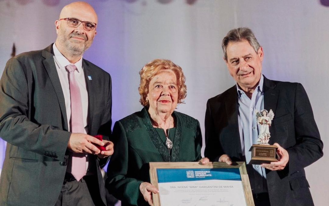 SE DISTINGUIÓ A NOEMÍ GARGANTINI DE MAHÍA COMO CIUDADANA ILUSTRE DE SAN RAFAEL