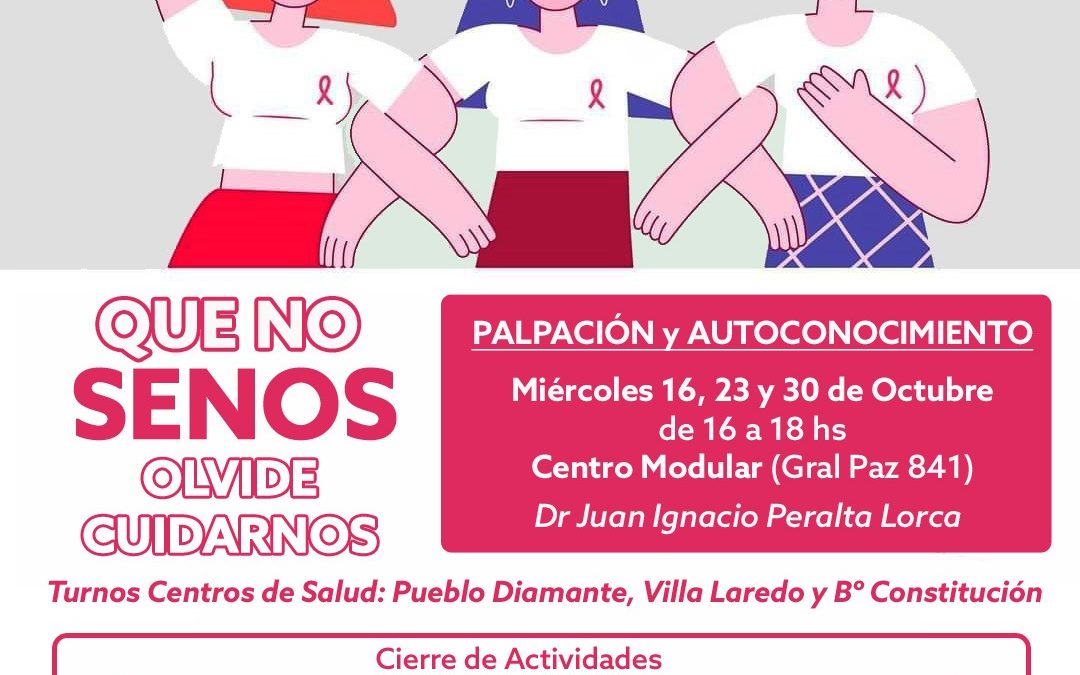 SAN RAFAEL SE SUMA A “OCTUBRE ROSA” POR LA CONCIENTIZACIÓN Y PREVENCIÓN DEL CÁNCER DE MAMA
