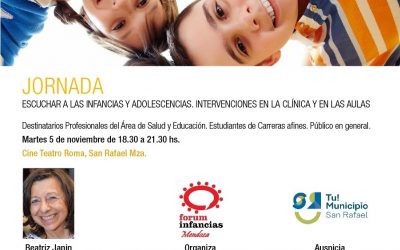 JORNADA “ESCUCHAR A LAS INFANCIAS Y ADOLESCENCIAS” CON BEATRIZ JANIN