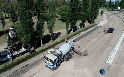 EN FOTO Y VIDEO: EL NOTABLE AVANCE DEL NUEVO CORREDOR Y CICLOVÍA DE LA AVENIDA CHACABUCO