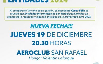 POR POSIBILIDAD DE FUERTES TORMENTAS, SE POSTERGA HASTA EL JUEVES EL ENCUENTRO DE OMAR FÉLIX CON ENTIDADES