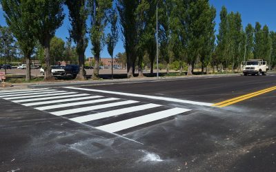 COMENZÓ EL DEMARCADO HORIZONTAL DE LA NUEVA TRAZA DE AV. CHACABUCO