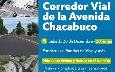 TODO LISTO PARA INAUGURAR EL NUEVO CORREDOR VIAL DE AV. CHACABUCO
