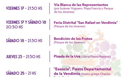 ASÍ SAN RAFAEL VOLVERÁ A CELEBRAR LA VENDIMIA DEPARTAMENTAL MÁS GRANDE DE MENDOZA