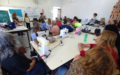INICIO DE CLASES: TALLERES GRATUITOS DEL POLO TEXTIL PARA CONFECCIONAR MOCHILAS Y PECHERAS