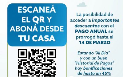 ÚLTIMA OPORTUNIDAD PARA PAGAR TUS TASAS CON IMPORTANTES DESCUENTOS