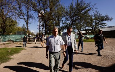 SE REANUDÓ LA AMPLIACIÓN DEL AEROPUERTO: OMAR FÉLIX VISITÓ LA OBRA Y CONFIRMÓ EL ARRIBO DE UNA AUTOBOMBA