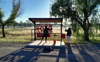 EL MUNICIPIO SIGUE COLOCANDO REFUGIOS PARA COLECTIVOS EN LOS DISTRITOS