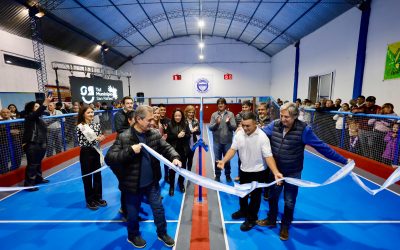 OMAR FÉLIX INAUGURÓ LA NUEVA CANCHA DE BOCHAS DE REAL DEL PADRE Y VOLVIÓ A DESTACAR EL TRABAJO JUNTO A LAS ENTIDADES