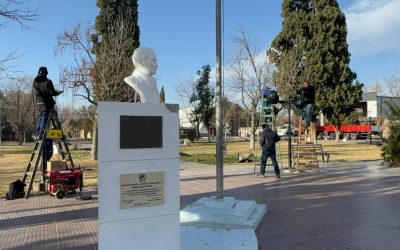 LA PLAZA MANUEL BELGRANO DE SALTO DE LAS ROSAS SE SUMA A LA RECONVERSIÓN LED