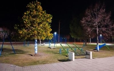 LOS EQUIPOS LED YA ILUMINAN LA PLAZA 1DE MAYO DE EL CERRITO