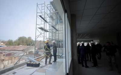 OMAR FÉLIX VISITÓ LA MEGAOBRA DE LA EX TERMINAL: “FALTA POCO, ESTAMOS EN LOS ÚLTIMOS DETALLES”