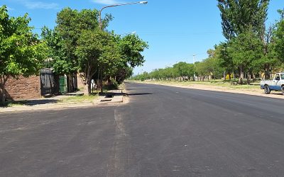 LA CIRCUNVALACIÓN DE LA AVENIDA RAWSON YA TIENE ASFALTO