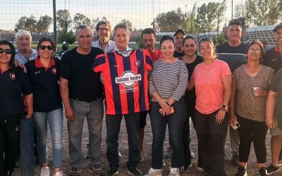 EL MUNICIPIO APORTÓ UNA BOMBA DE AGUA PARA EL RIEGO DEL CLUB LAS PAREDES