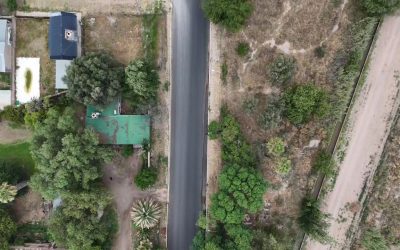 ASÍ LUCE DESDE EL AIRE LA PAVIMENTADA Y ENSANCHADA CALLE SUETA