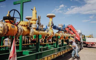 GASODUCTO EN MARCHA: CON EL ARRIBO DE NUEVO EQUIPAMIENTO, LA OBRA LLEGA AL 95% DE AVANCE
