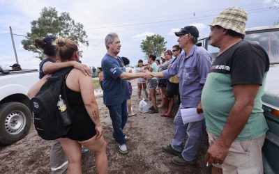 EL INTENDENTE OMAR FÉLIX SUPERVISÓ LOS TRABAJOS DE ASISTENCIA Y APOYO A LAS ZONAS AFECTADAS POR LA HISTÓRICA CRECIDA DEL RÍO DIAMANTE