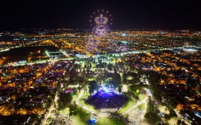 SAN RAFAEL TUVO EL PRIMER SHOW DE DRONES EN LA HISTORIA VENDIMIAL Y ASÍ FUE SU GESTA