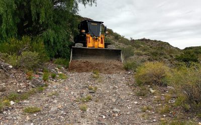 EL MUNICIPIO TRABAJA INTENSAMENTE PARA RECUPERAR CAMINOS RURALES AFECTADOS POR TORMENTAS EN EL SECANO