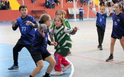 CIENTOS DE CHICOS SE SUMARON A LOS CERTAMENES DE MINI HANDBALL Y MINI VOLEY