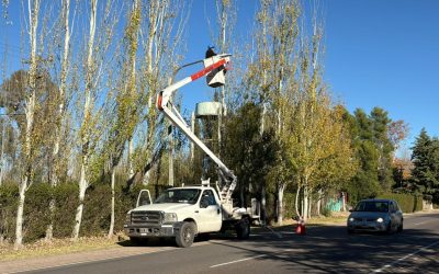 NUEVAS LUMINARIAS LED EN EL ACCESO A LA VILLA 25 DE MAYO
