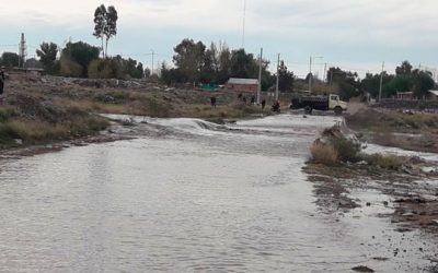 EROGACIÓN DEL RÍO DIAMANTE: PRECAUCIÓN EN LOS PASOS BADENES